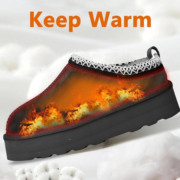 Women's Slippers Platform Mini Boots Short Ankle Boot Fur Fleece Lined - Image 2