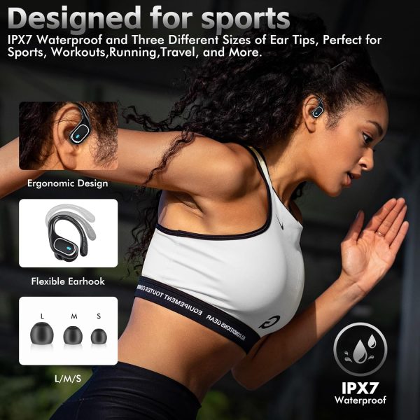 Wireless Earbuds Bluetooth Headphones 80Hrs Playtime Ear Buds IPX7 - Image 3