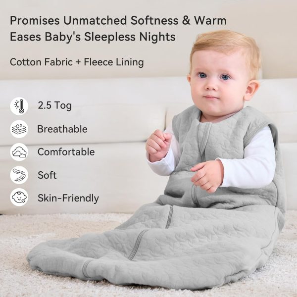 Baby Sleep Sack 12-18 Months TOG 2.5 Winter Baby Wearable Blanket, 100% - Image 2