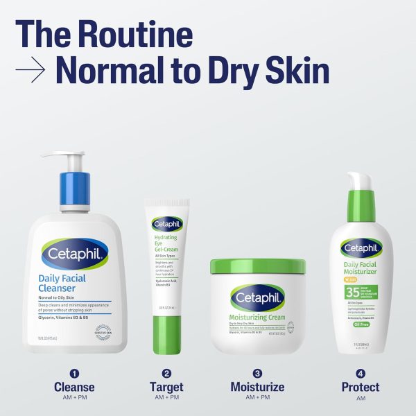 Cetaphil Face Wash, Daily Facial Cleanser for Sensitive, Combination to - Image 6