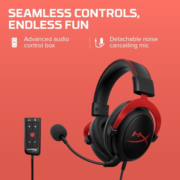 HyperX Cloud II - Gaming Headset, 7.1 Surround Sound, Memory Foam Ear Pads, - Image 7
