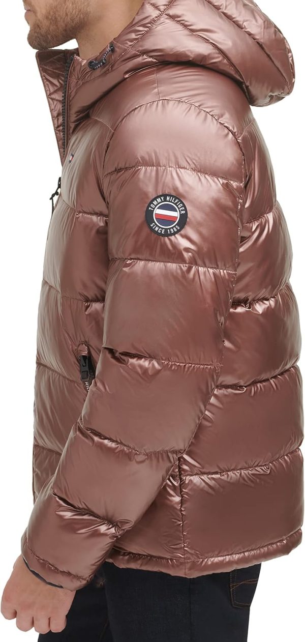 Tommy Hilfiger Mens Hooded Puffer Jacket (Standard and Big & Tall) - Image 2