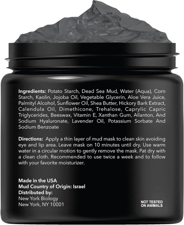 New York Biology Dead Sea Mud Mask for Face and Body - Spa Quality Pore - Image 2