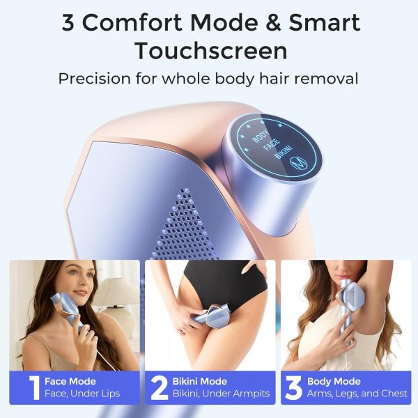 LUBEX Laser Hair Removal, IPL Hair Removal Device with Sapphire Ice-Cooling - Image 6