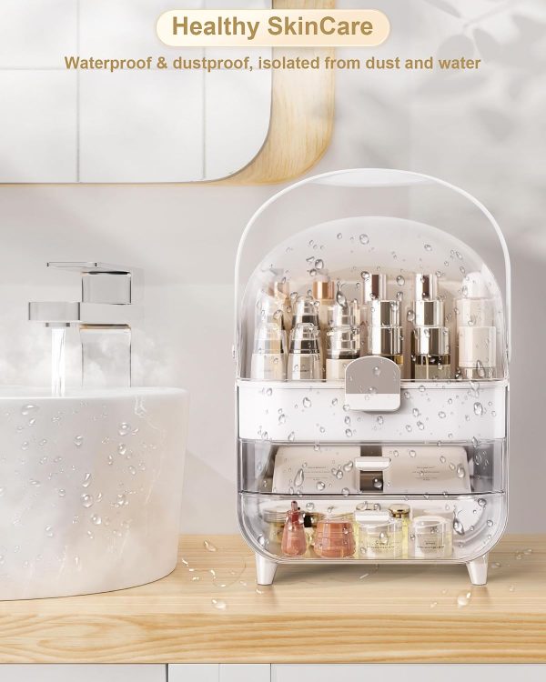 Makeup Organizer, Skincare Holder Bathroom Counter Organizer, Storage Box - Image 7