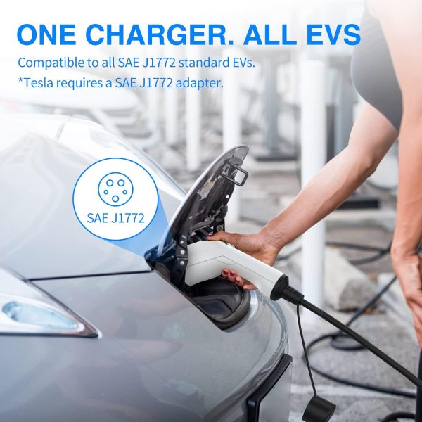 Portable EV Charger, NEMA 5-15 110v-120v Level 1 EV Charger,Adjustable Amp - Image 2