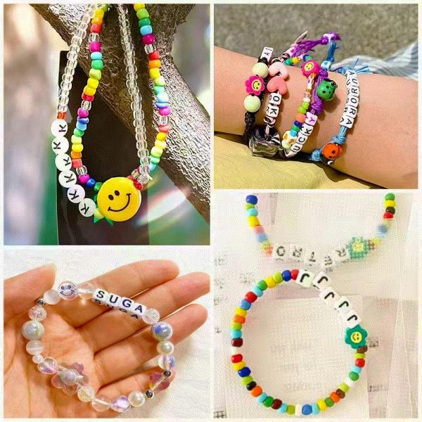 1000Pcs Multicolor Pony Beads 6x9mm Bulk Acrylic Kandi Beads for Bracelets - Image 4