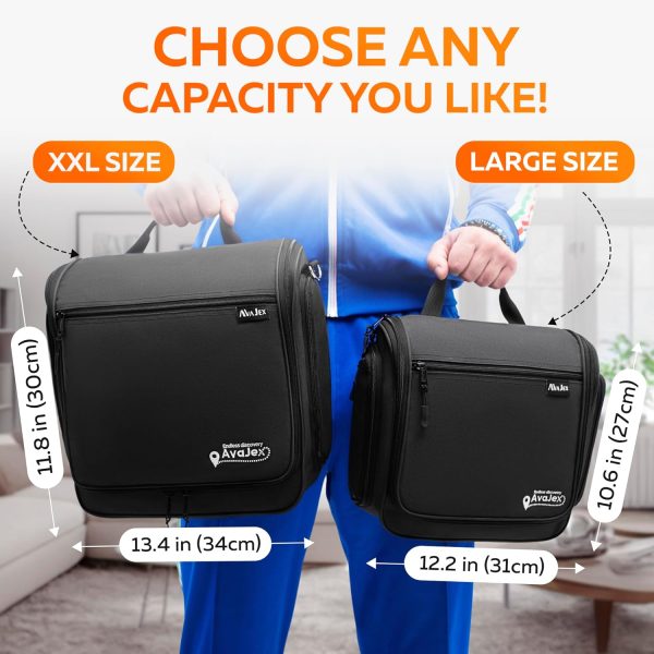 Travel Toiletry Bag for Men and Women - Large Hanging Toiletry Organizer - - Image 3