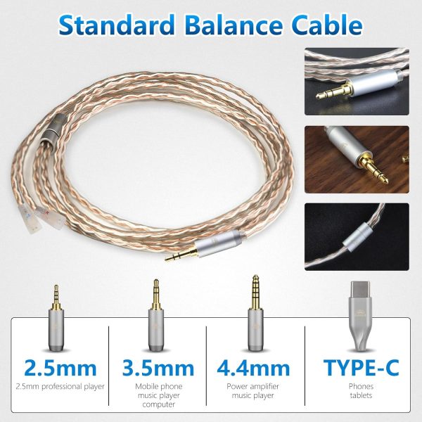 okcsc IE80 to 3.5MM Upgraded Replacement Cable for SENNHEISER IE80 Earphone - Image 8