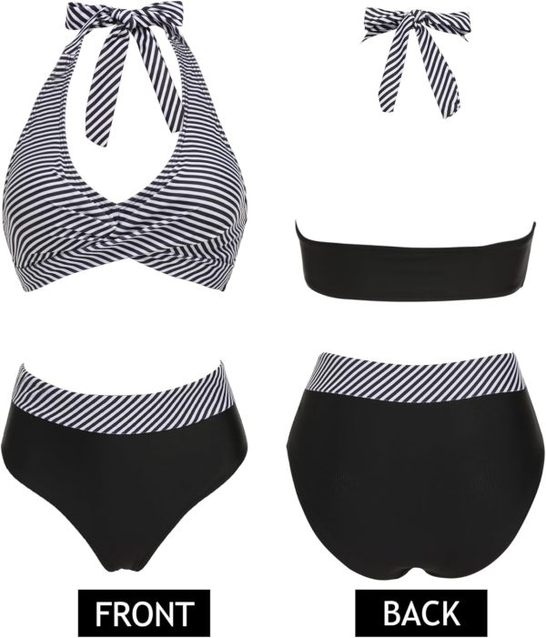 AI'MAGE Women's High Waisted Bikini Sets Tummy Control Swimsuits 2025 Two - Image 5