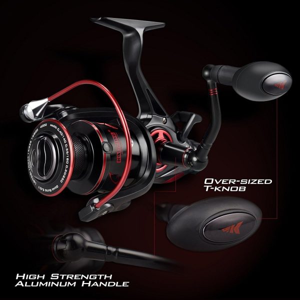 KastKing Sharky Baitfeeder III Spinning Reel 10+1 Shielded Stainless Steel - Image 6