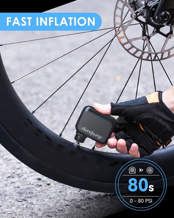 Bike Pump, Mini Electric Bike Pump, 100 PSI Bicycle Tire Pump with Presta - Image 2