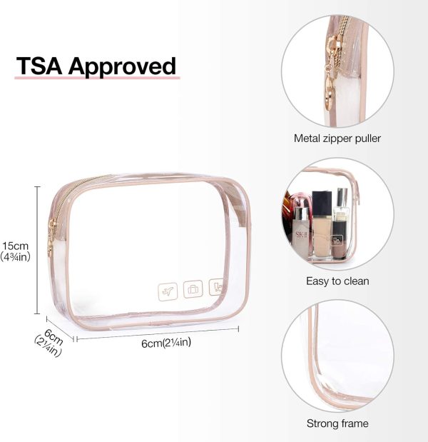 BAGSMART Toiletry Bag Hanging Travel Makeup Organizer with TSA Approved - Image 6