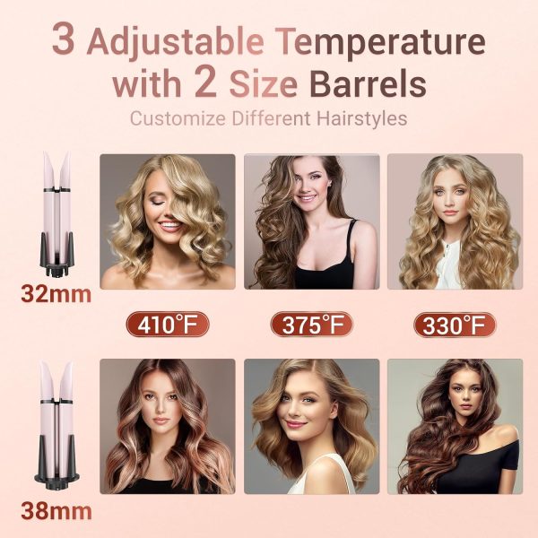 Automatic Curling Iron, Hair Waver with Anti-Tangle & Auto-Off, Hair Curler - Image 9