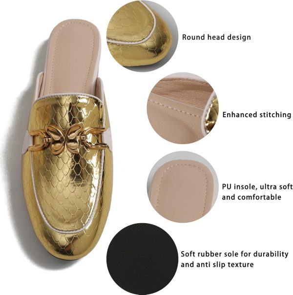 Women's Mules Backless Non-Slip Slippers Comfortable Lovely Bow Fashion - Image 2