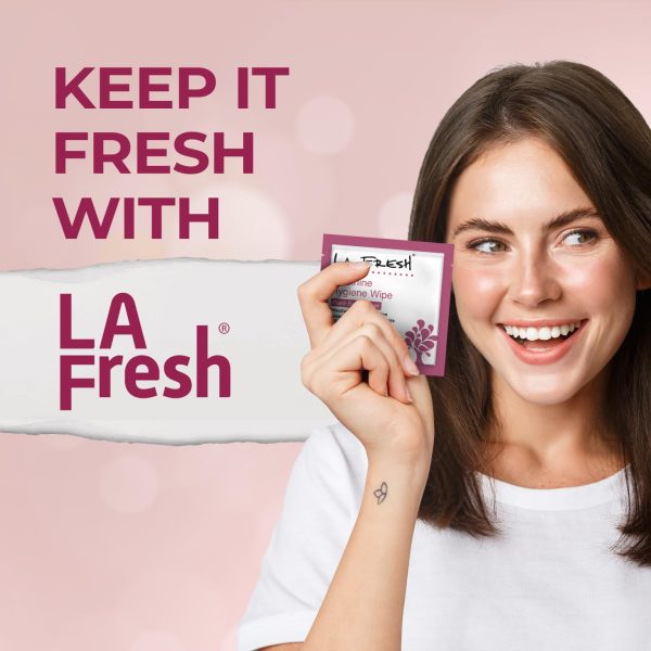 LA Fresh Feminine Wipes with Aloe Vera, Chamomile Extract, Cucumber, and - Image 3