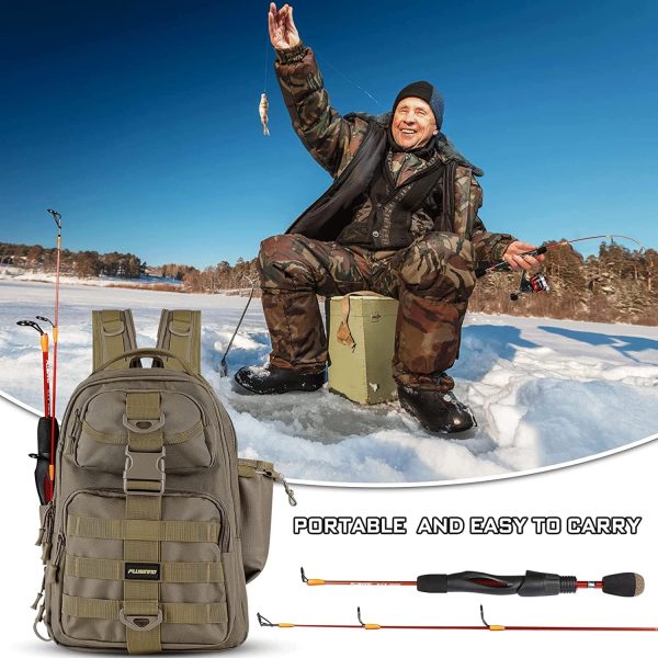 PLUSINNO Ice Fishing Rod, Ultralight and Sensitive Ice Fishing Rod and Reel - Image 2