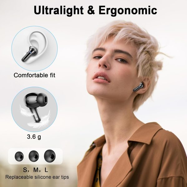 Wireless Earbuds, Bluetooth 5.4 Earbuds Hi-Fi Stereo Bass, 3.6g Mini Ear - Image 6