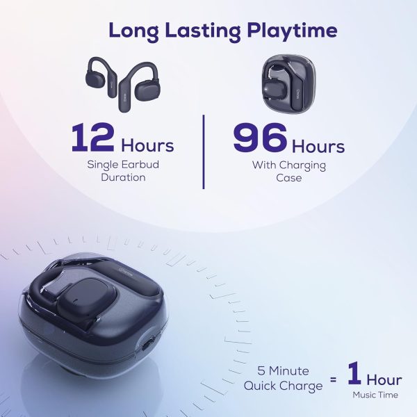OpenBuds Open Ear Headphones,96H Playtime,Bluetooth 5.4 Wireless - Image 3