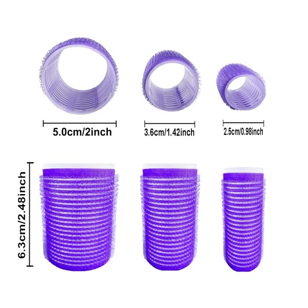 Hair Rollers Set - Self-Grip Velcro Curlers for Volume and Blowout Look on - Image 2