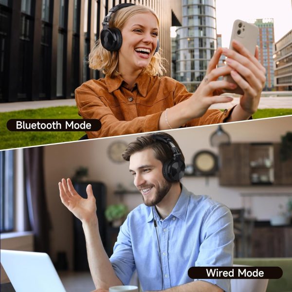 OneOdio Bluetooth Over Ear Headphones, 110 Hrs Wireless/Wired Stereo Sound - Image 4