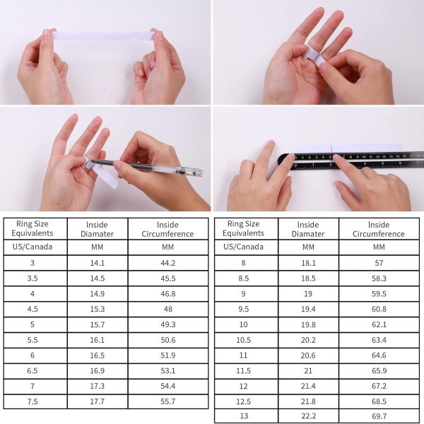 5 Stone Moissanite Rings for Women, 3.75MM D Color VVS1 Clarity Lab Created - Image 8