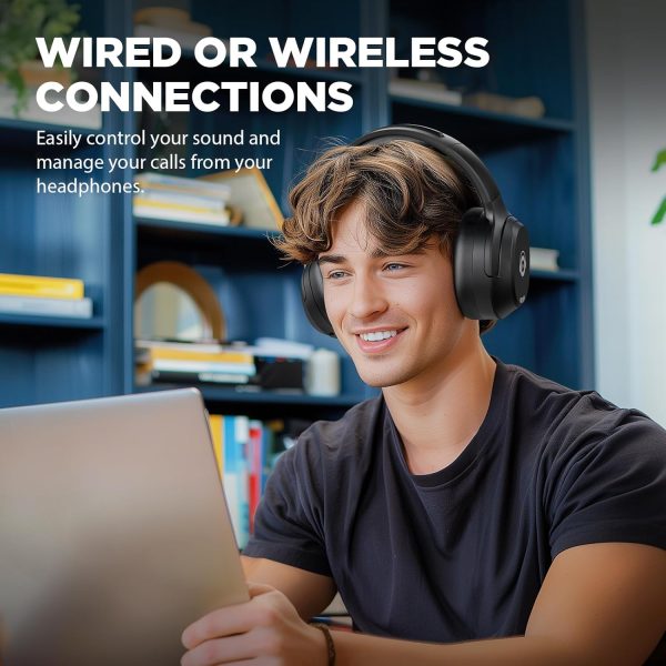 Hybrid Active Noise Cancelling Headphones, Bluetooth Headphones Wireless - Image 4