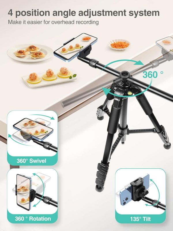 Elitehood iPhone Tripod for Overhead Video Recording [Heavy Duty & - Image 4