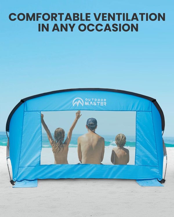 OutdoorMaster Beach Tent for 3-4 Person - Easy Setup and Portable Beach - Image 5
