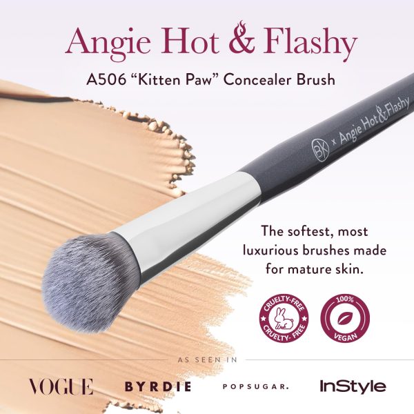 BK BEAUTY BRUSHES - ANGIE HOT & FLASHY A506 CONCEALER - Viral "Kitten Paw" - Image 2