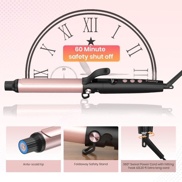 Smart Timer Hair Curler Iron 1.25inch Ceramic Coating Large Barrel Hair - Image 6