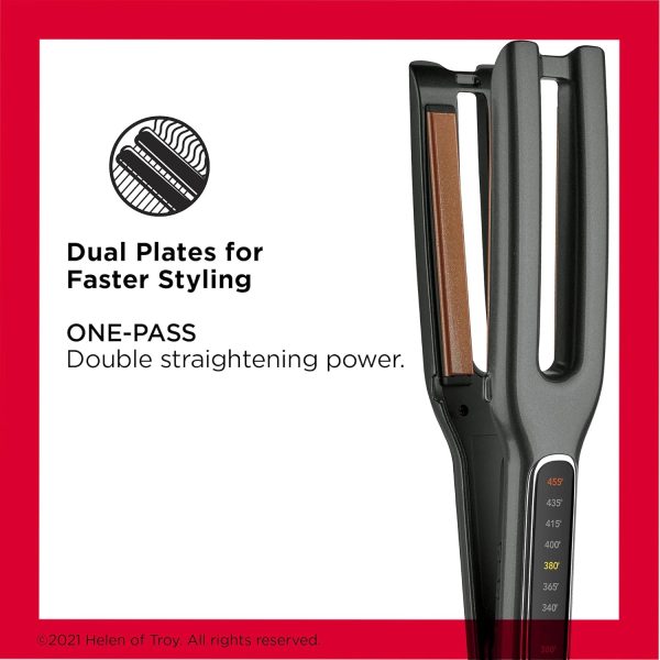 Revlon Double Straight Copper Ceramic Dual Plate Hair Straightener | Faster - Image 2