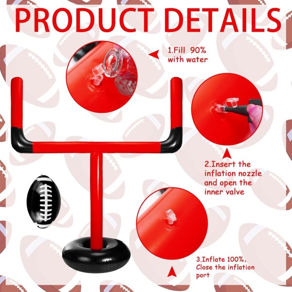 Inflatable Jumbo Football Set Inflatable Football Goal with Ball Football - Image 5