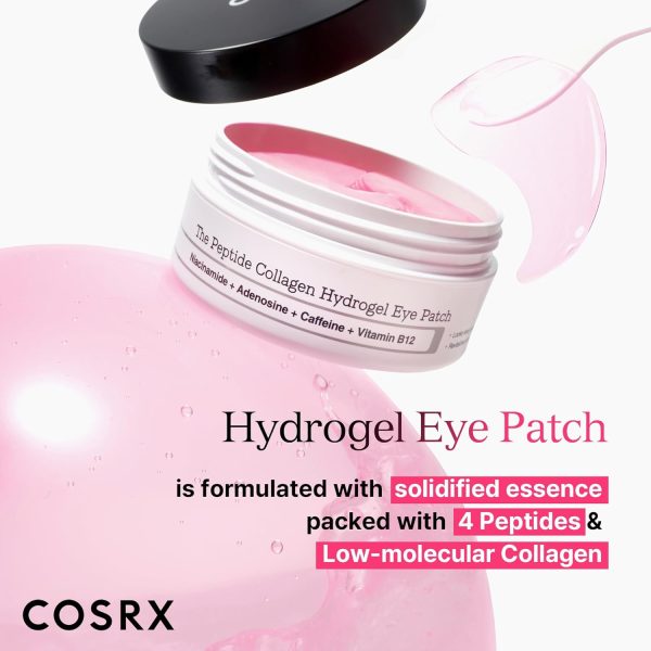 COSRX Peptide Collagen Hydrogel Eye Patch, 60 Patches, Under Eye Patches - Image 2