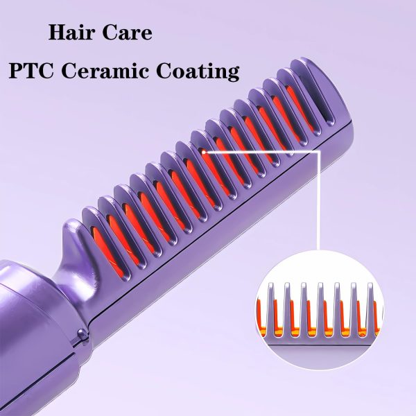 FA FIGHTART Rechargeable Mini Hair Straightener Compact Cordless Heating - Image 3