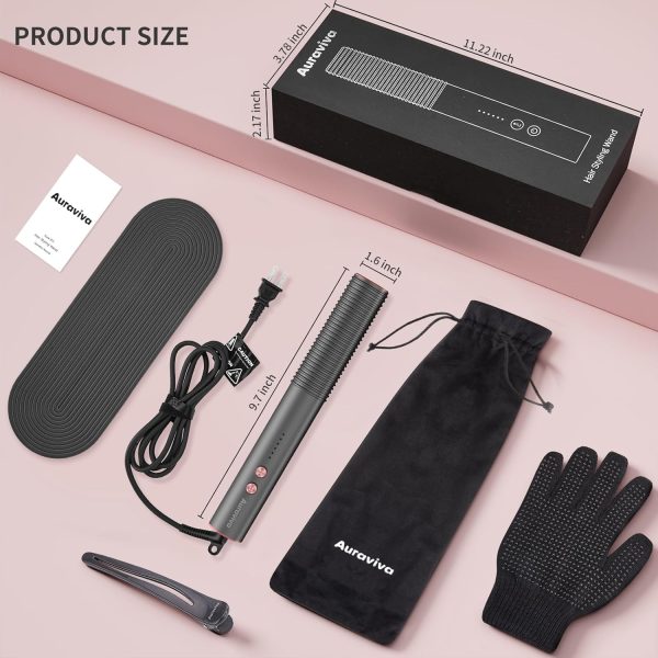 Hair Straightener Brush, Hair Straightener Comb with Dual Voltage - Image 6