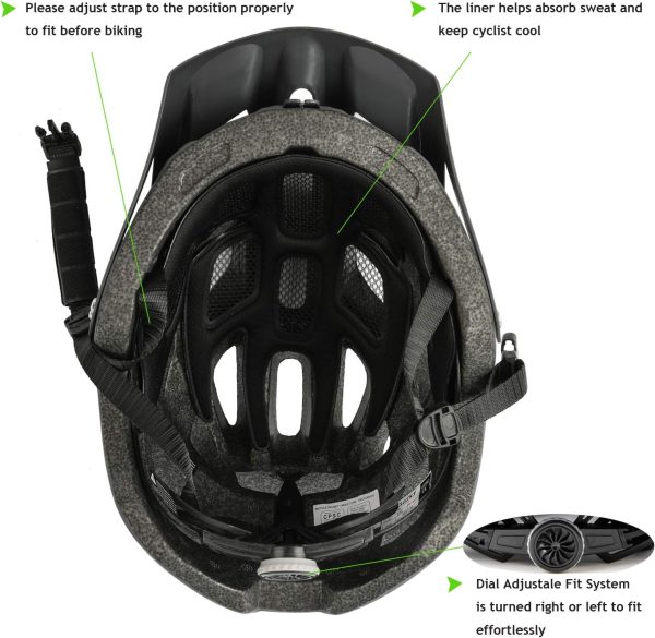 Exclusky Bike Helmet Mountain Bike Helmet for Adults Lightweight MTB - Image 7