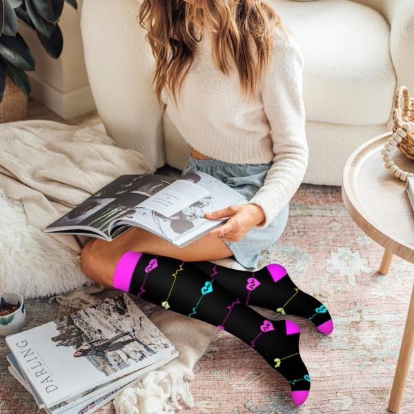 Laite Hebe Compression Socks for Women & Men Circulation(6 pairs)-Graduated - Image 3