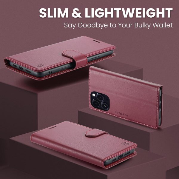 Compatible with iPhone 16 Pro 6.3" Wallet Case with RFID Blocking Credit - Image 6