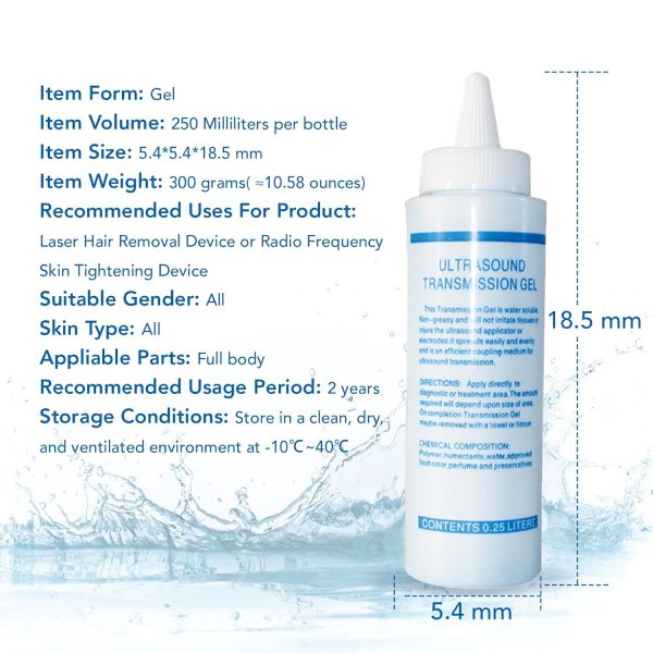 Cooling Gel for Laser Hair Removal Device and Radio Frequency Facial Body - Image 6