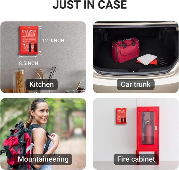 Lancryen Emergency Fire Blanket, Fire Extinguisher Blanket, Fire - Image 5