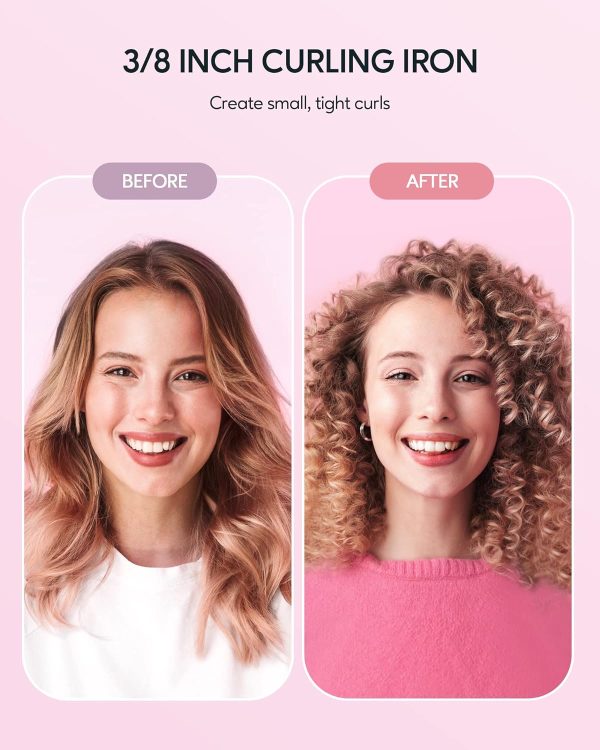 Wavytalk 3/8 Inch Small Curling Iron, Small Curling Iron Wand for Short & - Image 6