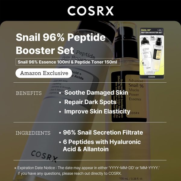 COSRX Snail Mucin 96% Peptide Booster Set - Amazon Exclusive - Korean Skin - Image 2