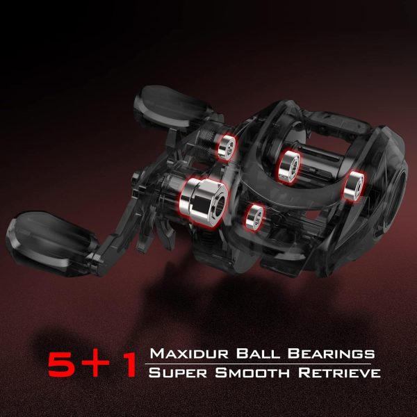 KastKing Brutus Baitcasting Fishing Reel, Graphite Frame, 7.2:1 Gear Ratio, - Image 7