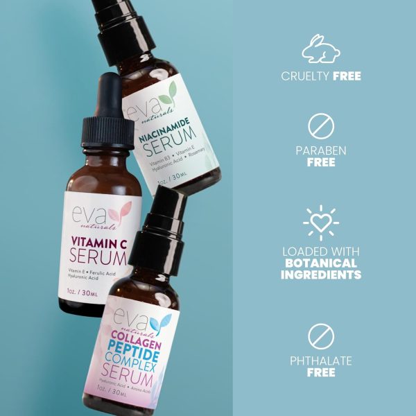 Natural Firm & Glow Skincare Set of 3 Serums – Skin Care Products With 20% - Image 8