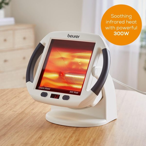 Beurer IL50 Infrared Heat Lamp Heated Red Light Therapy Lamp for Body, - Image 3