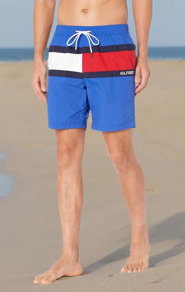 Tommy Hilfiger Men's 7” Flag Swim Trunks with Quick Dry - Image 4