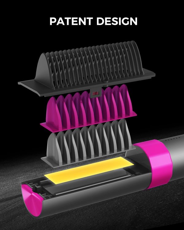 Cordless Hair Straightener Brush, Portable Straightening Brush for Travel, - Image 5