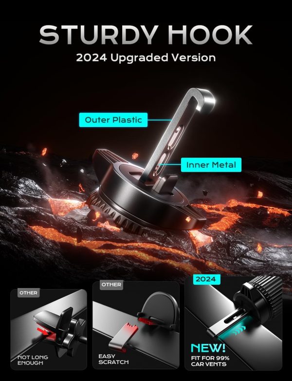 CHGeek Wireless Car Charger, 15W Fast Charging Car Phone Holder Charger - Image 5