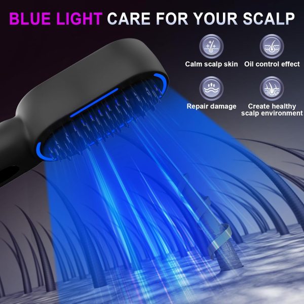Cordless Hair Straightener Brush, Portable Negative Ion Hot Comb Hair - Image 3